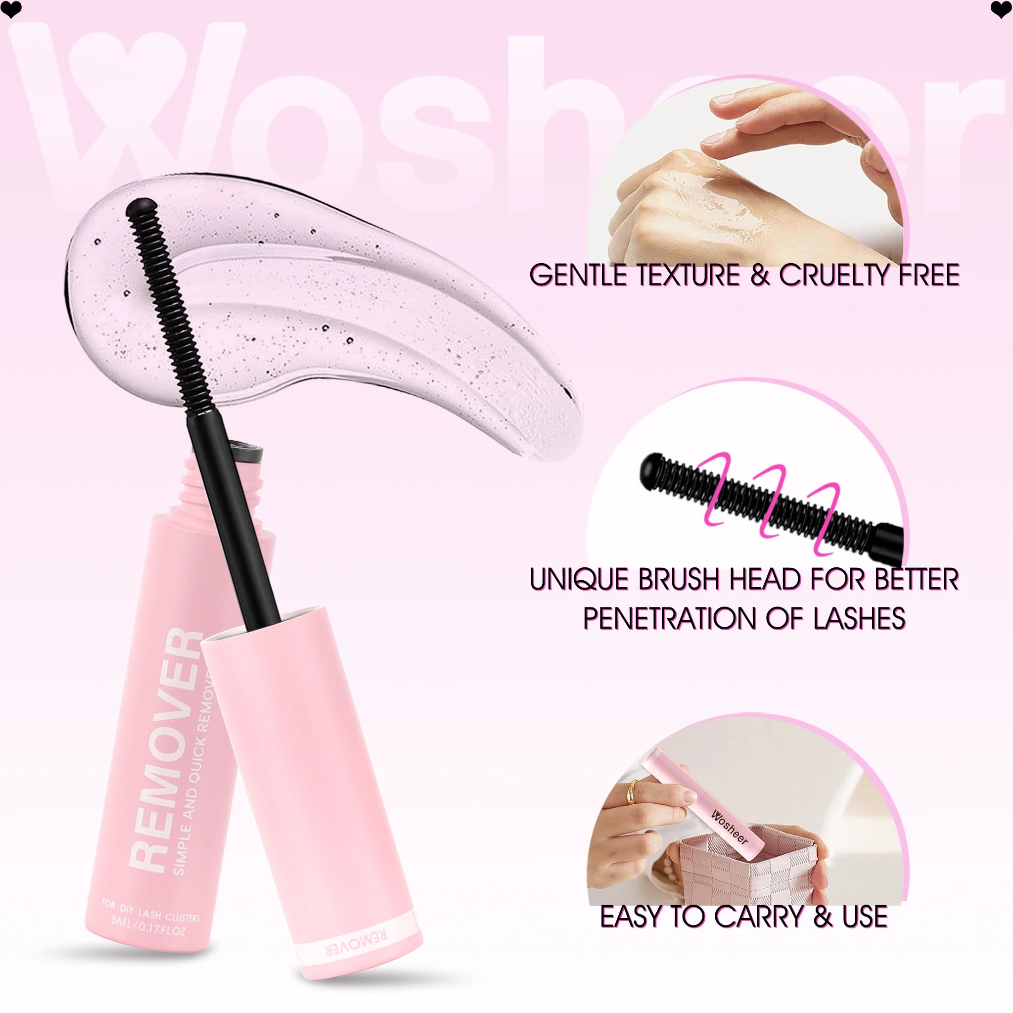 KIT Eyelash Bond and Seal 10ml | Glue Remove 5 ml | Tweezer