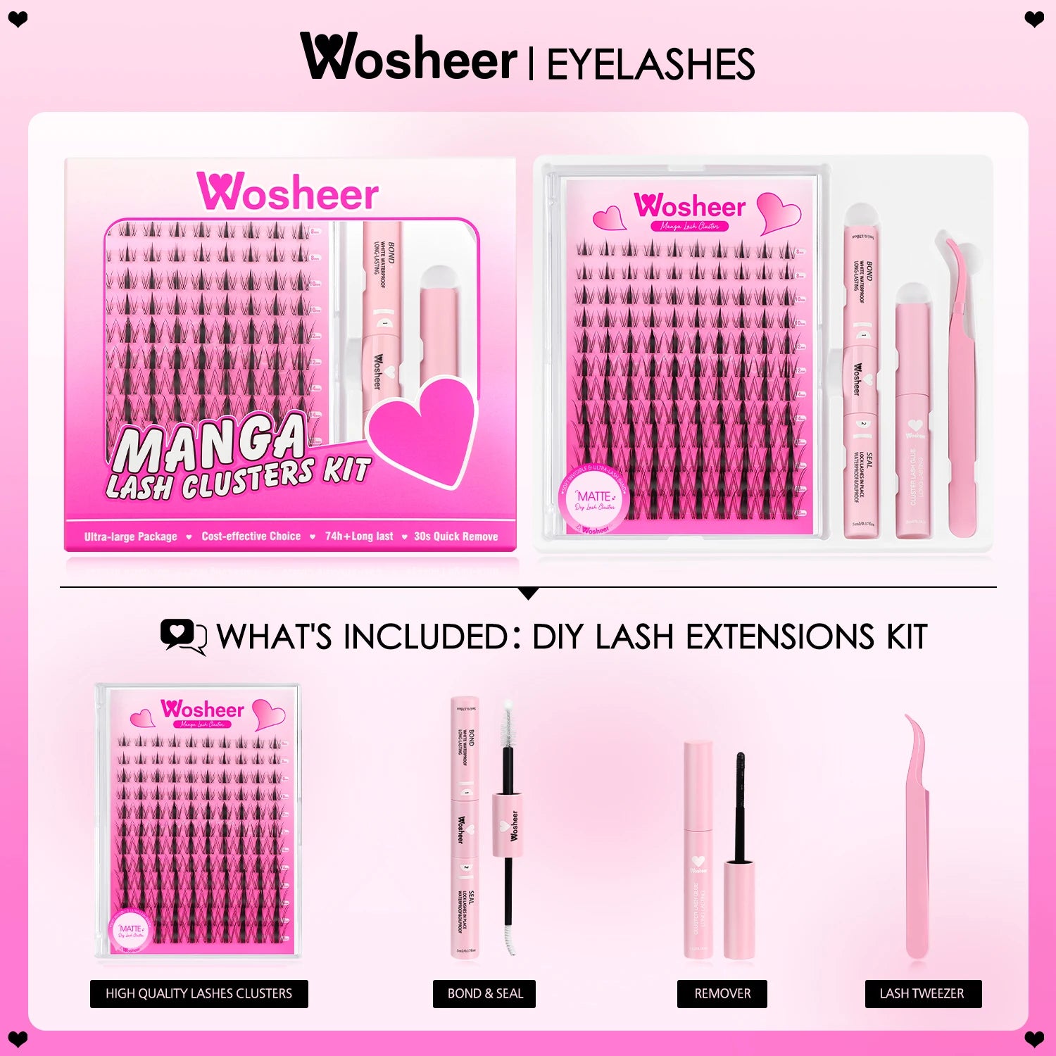 Manga Lash Style – with Waterproof DIY Kit