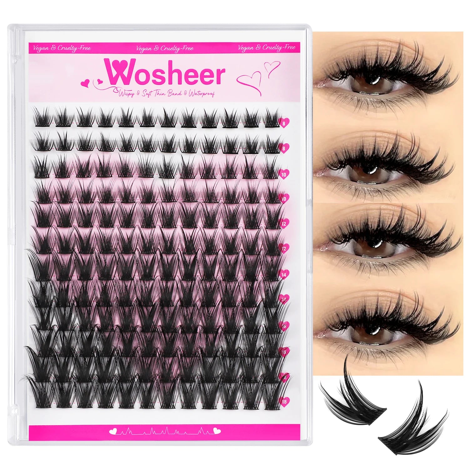 Cat Eye Lash Style – with Waterproof DIY Kit