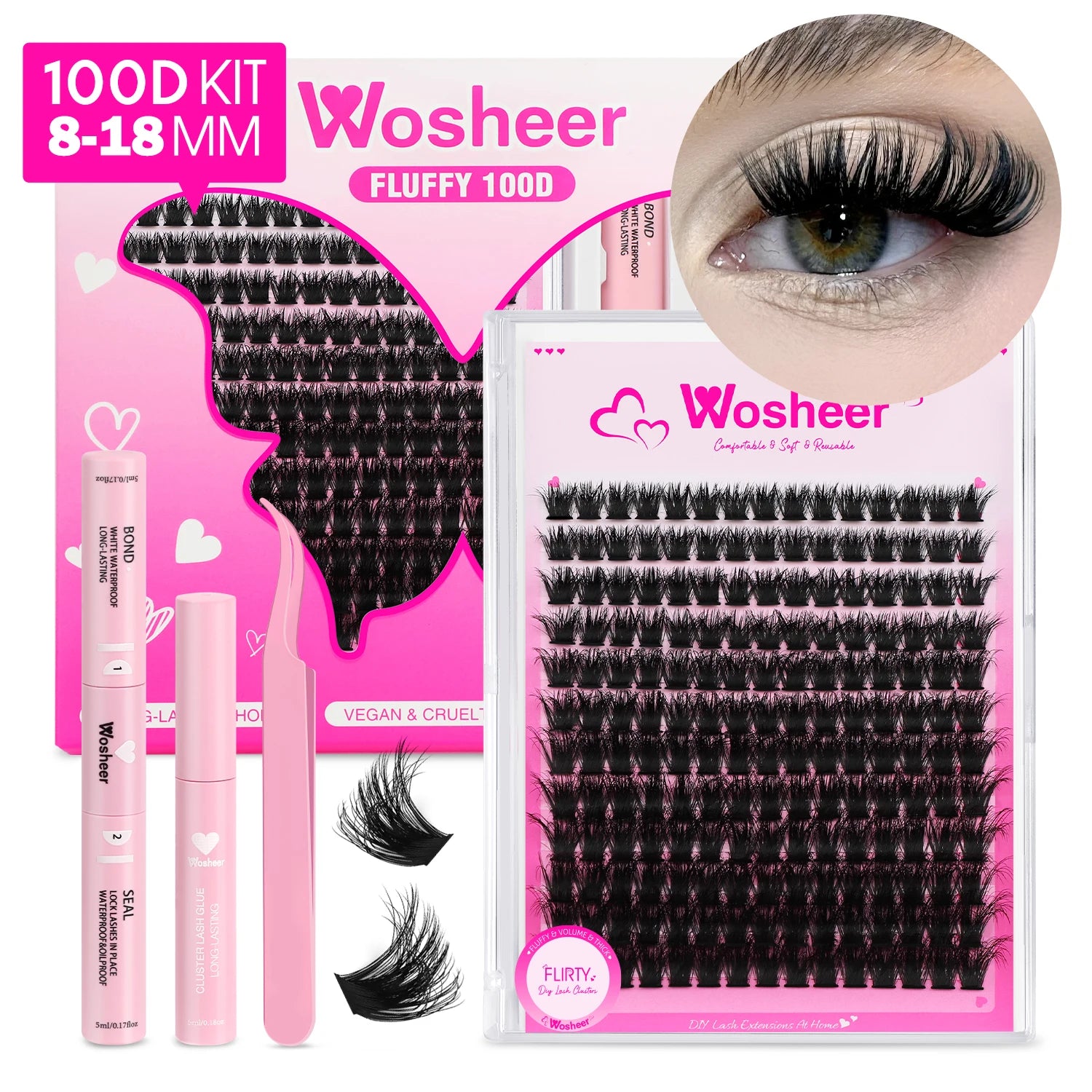 Brown Lash Style – with Waterproof DIY Kit