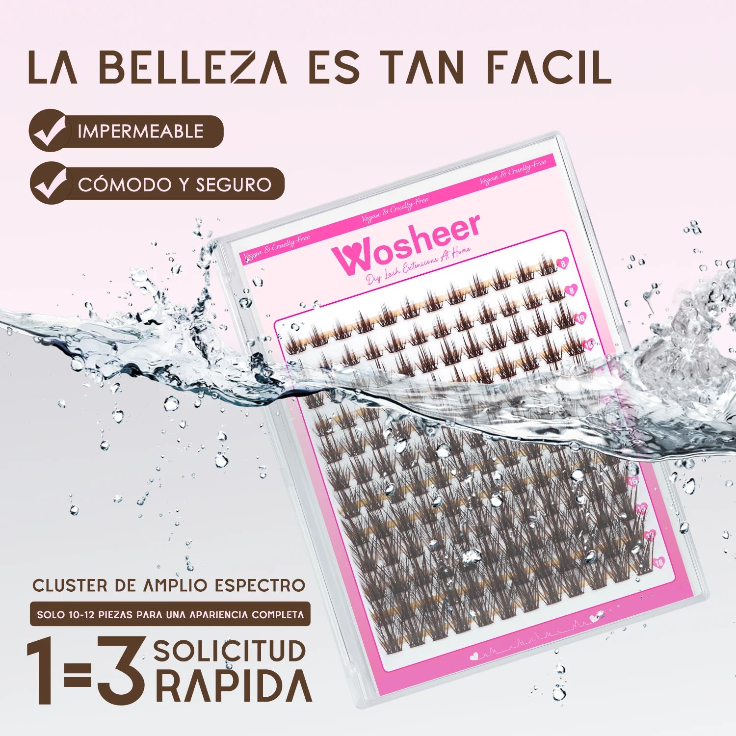 Brown Lash Style – with Waterproof DIY Kit