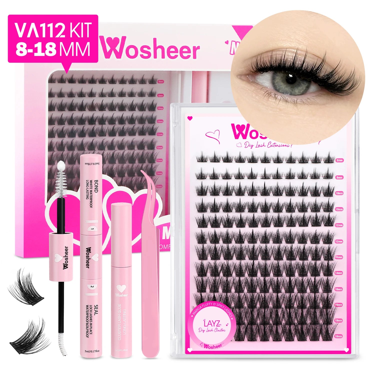 Brown Lash Style – with Waterproof DIY Kit
