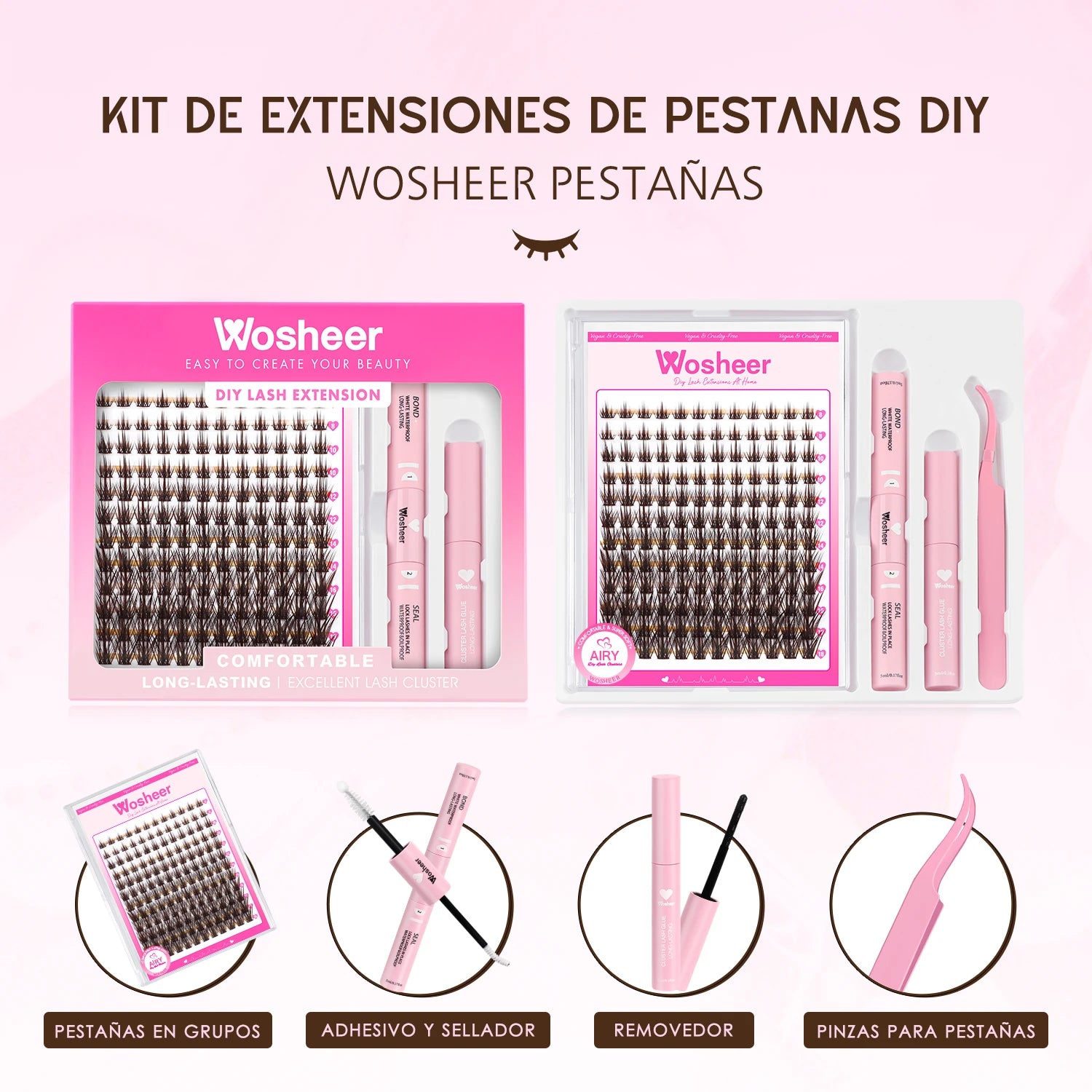 Brown Lash Style – with Waterproof DIY Kit