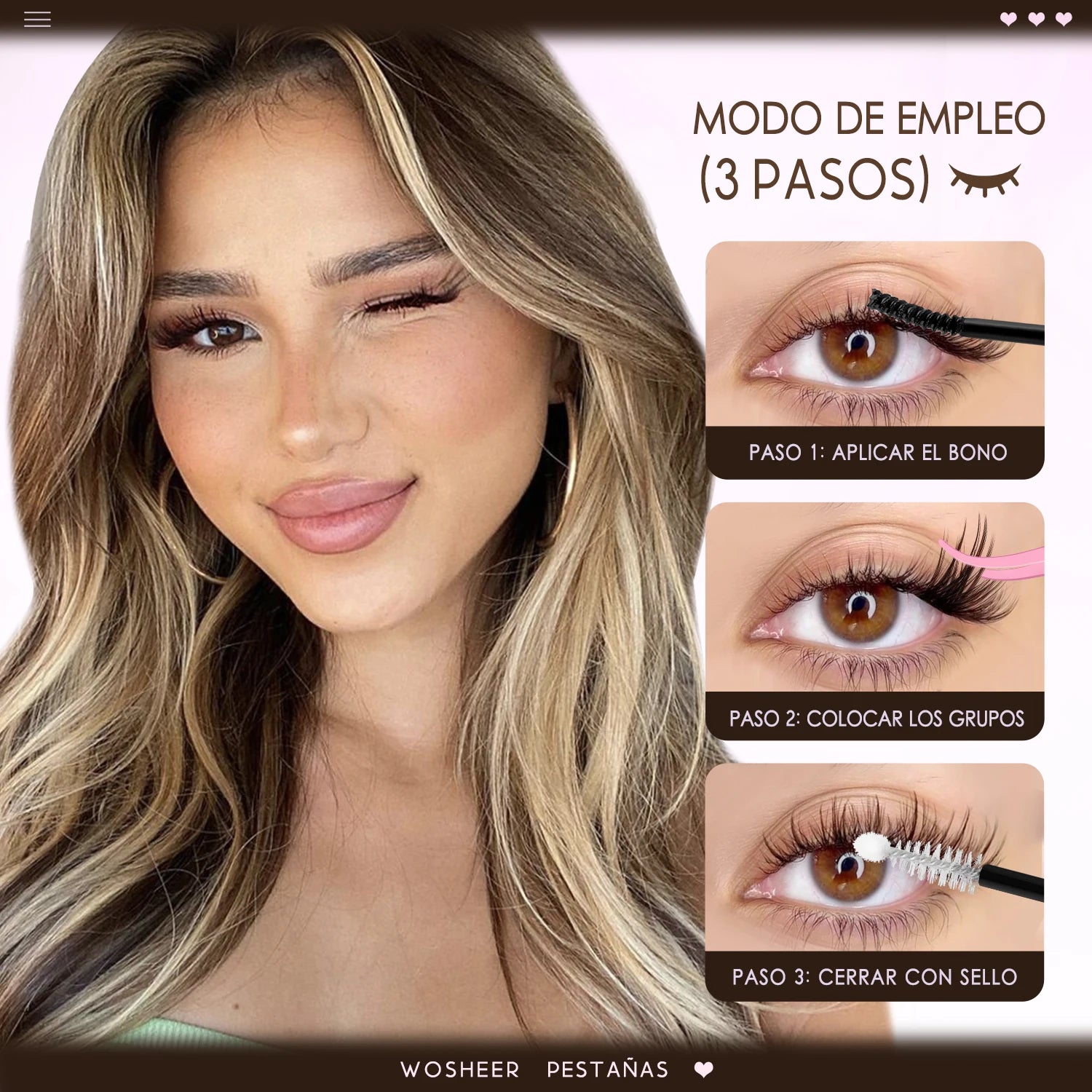 Brown Lash Style – with Waterproof DIY Kit