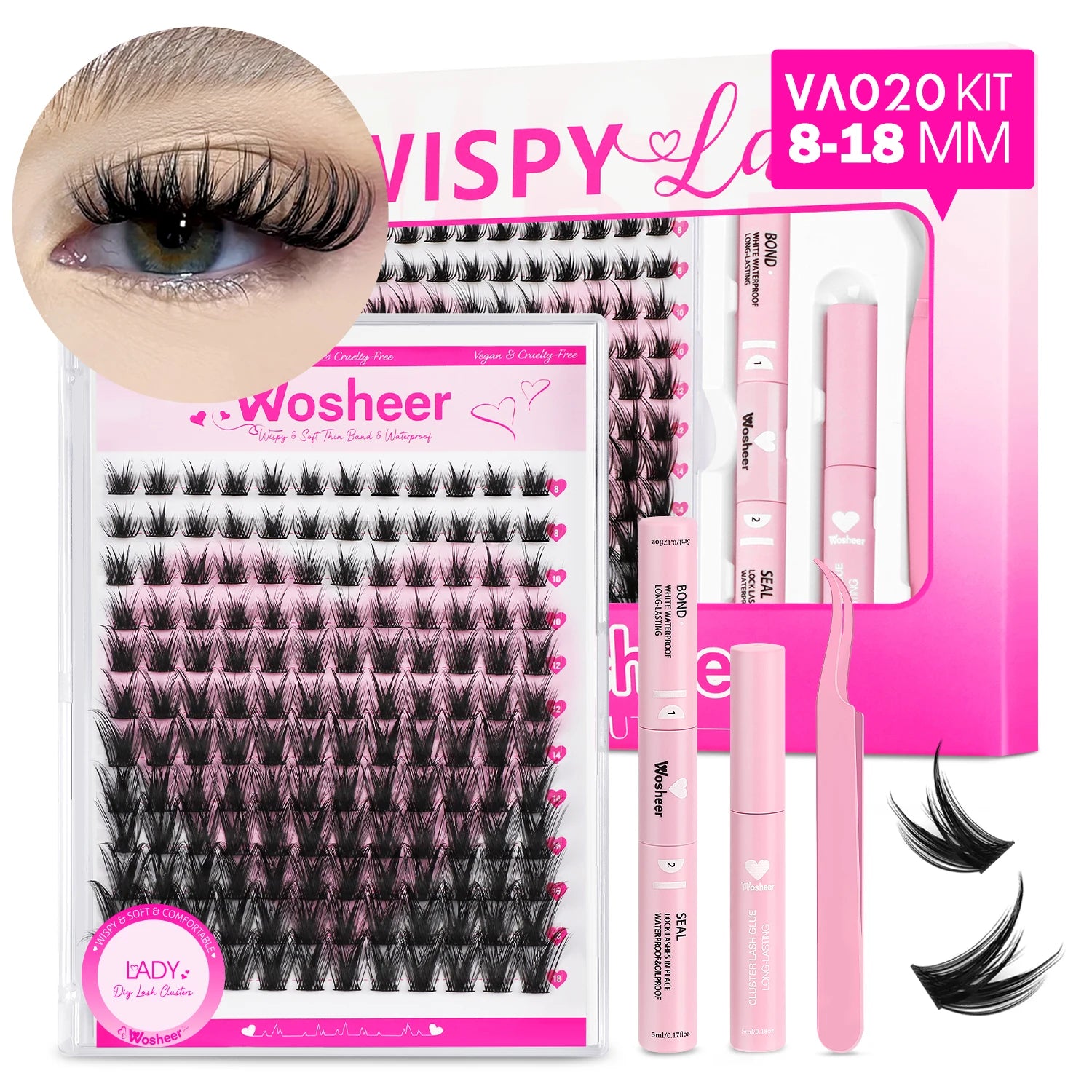 Brown Lash Style – with Waterproof DIY Kit